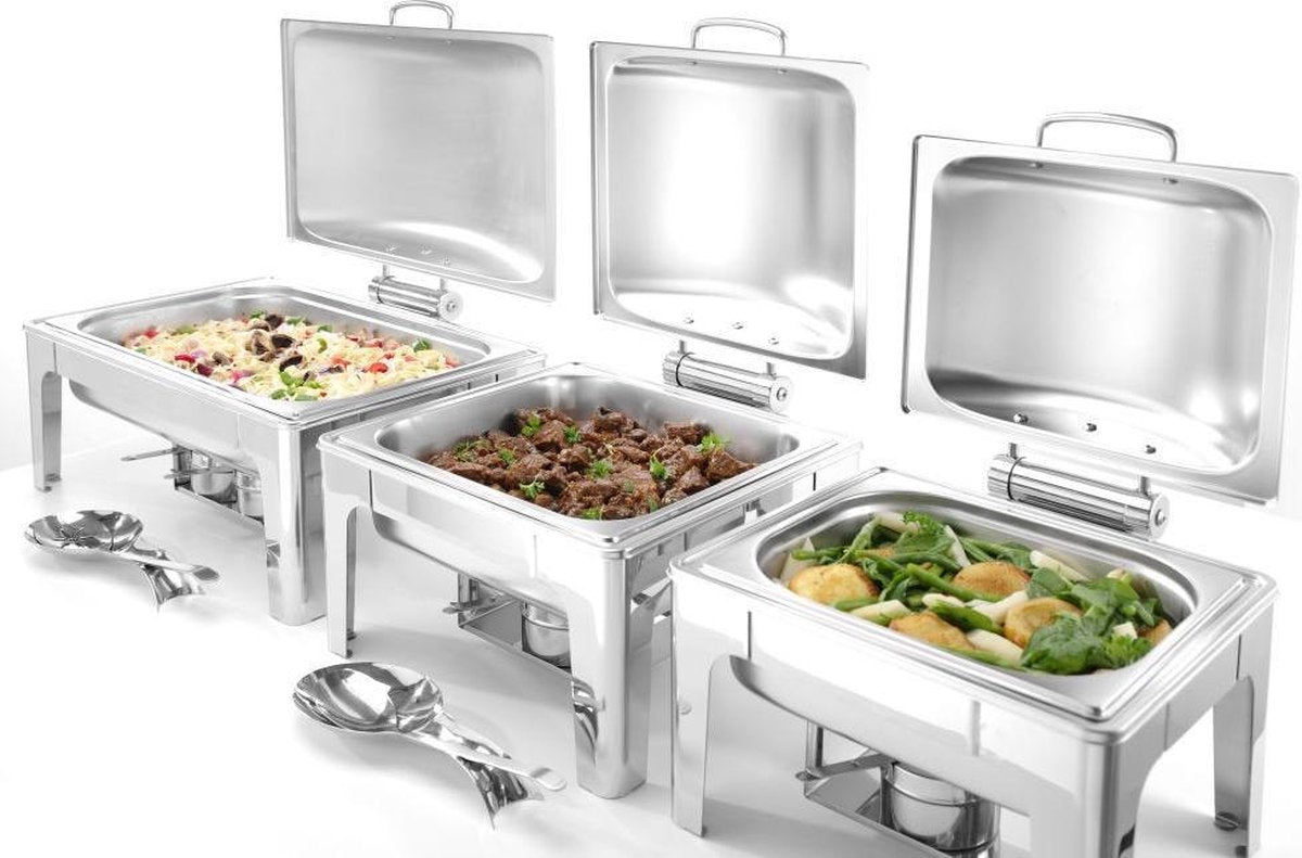 Chafing dish GN 1/2 satin finish