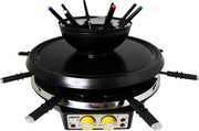 Zanussi RCZ28-SSBL 4-in-1 Grill - Gourmet - Raclette - Fondueset voor 8 personen 1900W