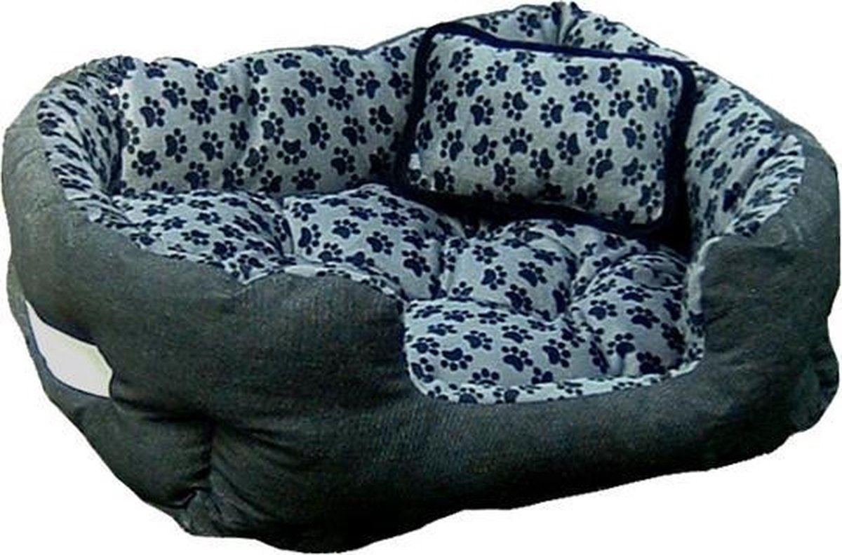 Dierenbed Niclas met grijs pootmotief