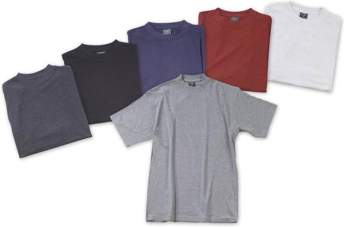 Big Size T-shirt katoen donkerblauw