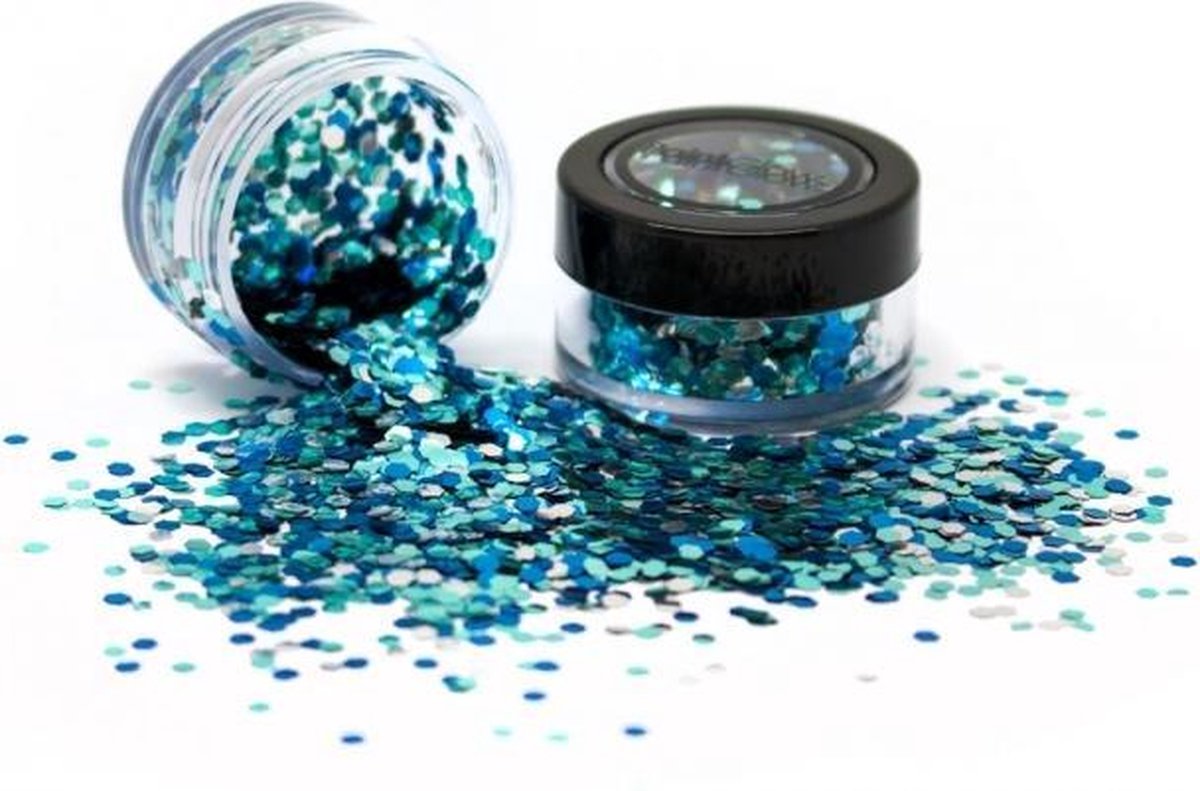 Biologisch afbreekbare chunky glitters 3 gr Ice Queen