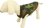BODYWARMER CAMOUFLAGE GROEN VOOR DE HOND - L-L ( rug lengte 64 cm