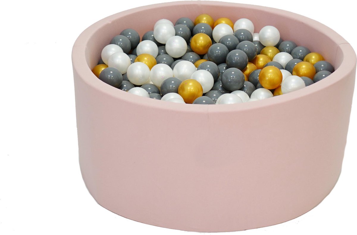 Ballenbak Roze 90x40 met 250 ballen Parel