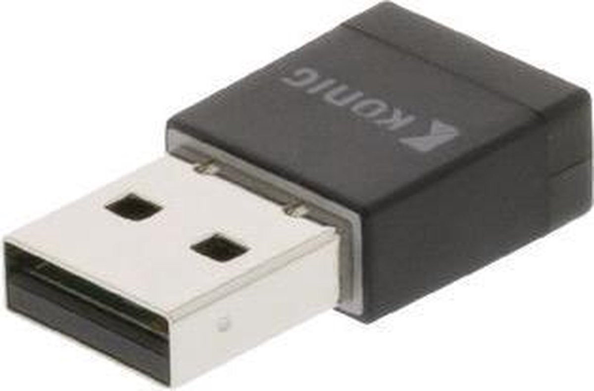 Wireless USB-Adapter AC600 2.4/5 GHz (Dual Band) Wi-Fi Black