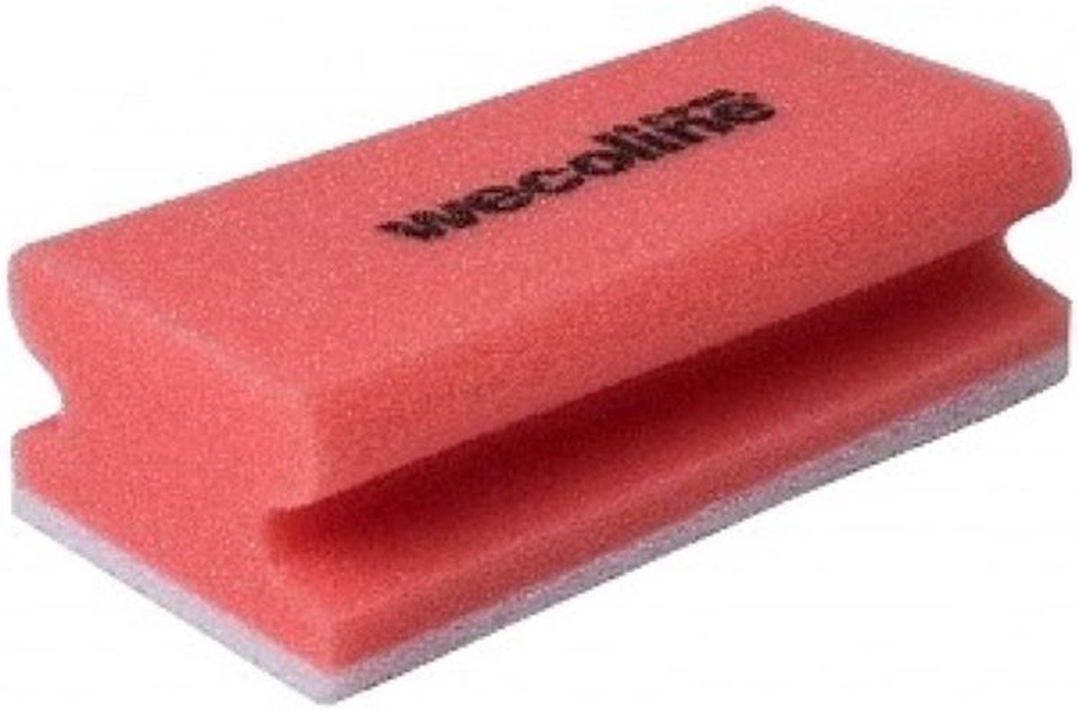 Wecoline | 10 Professionele sponzen | Met handgreep | Met schuuroppervlak | Rood