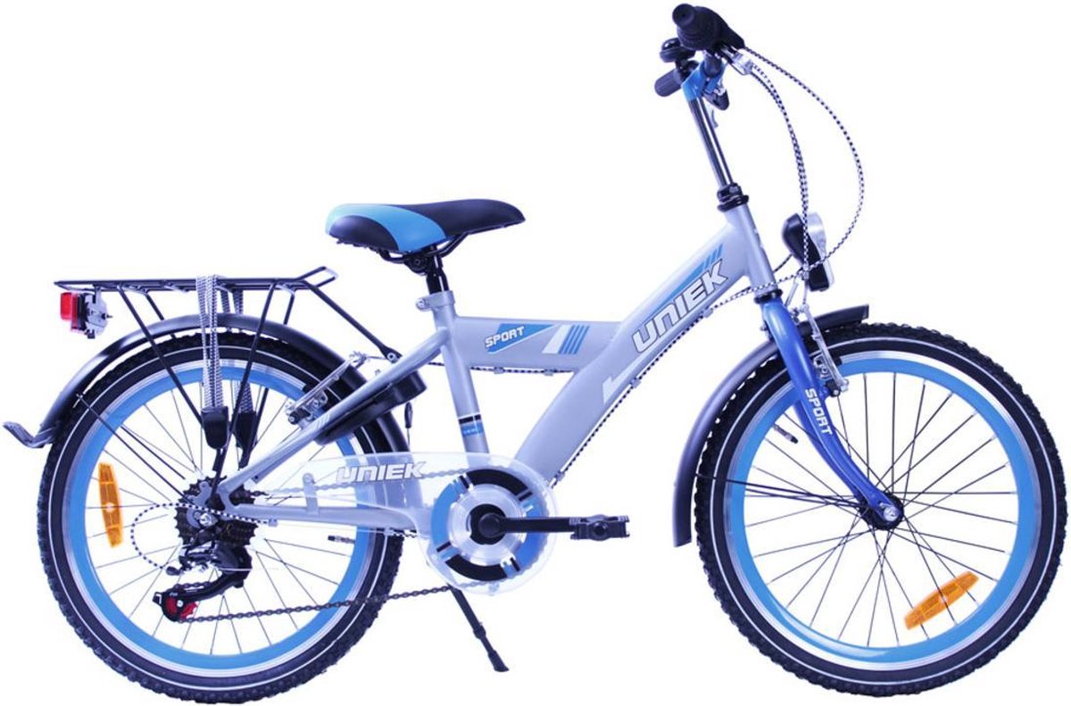 Kinderfiets Uniek Funride (V-Brake + V-Brake) J 20'' 7V Grijs / Blauw