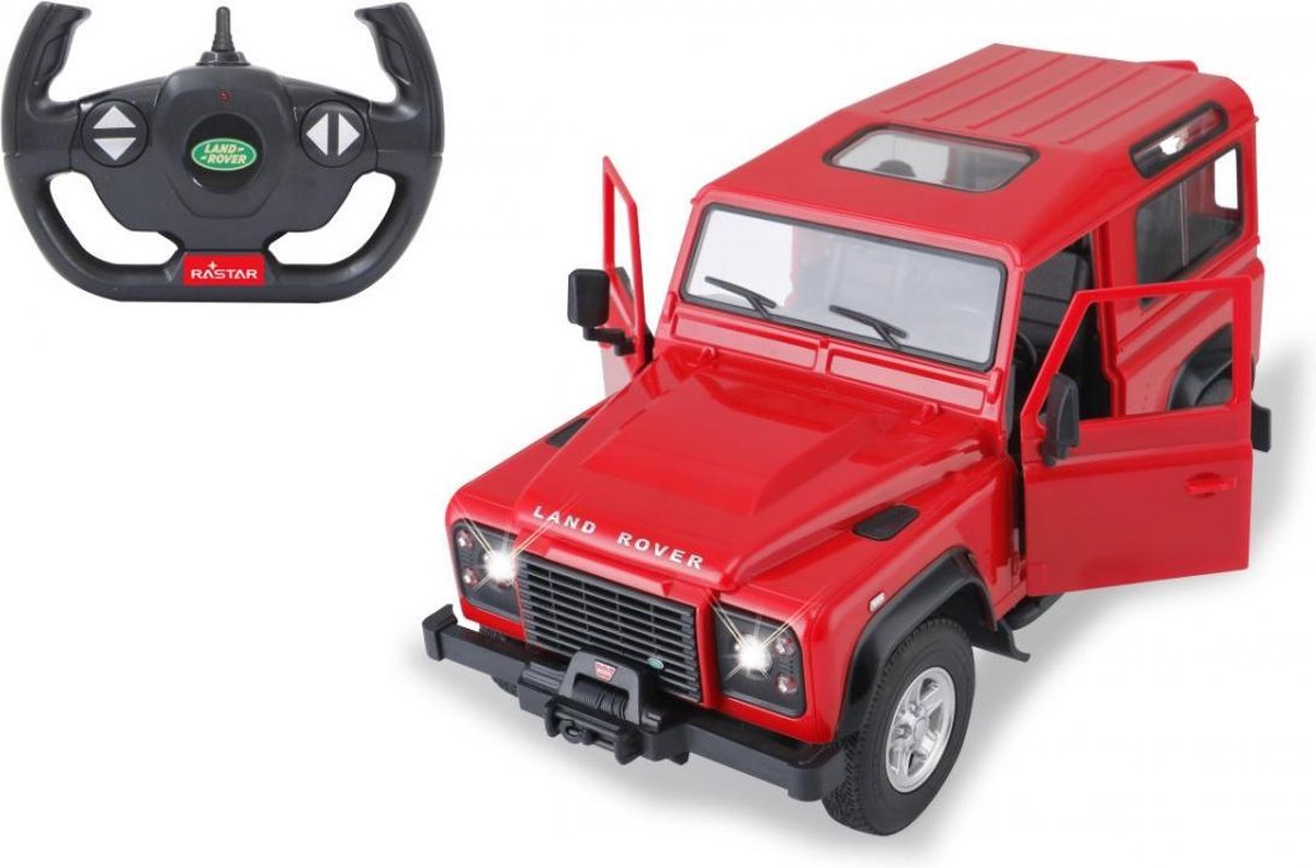 Jamara Rc Auto Land Rover Defender 29 Cm 1:14 Rood 2-delig