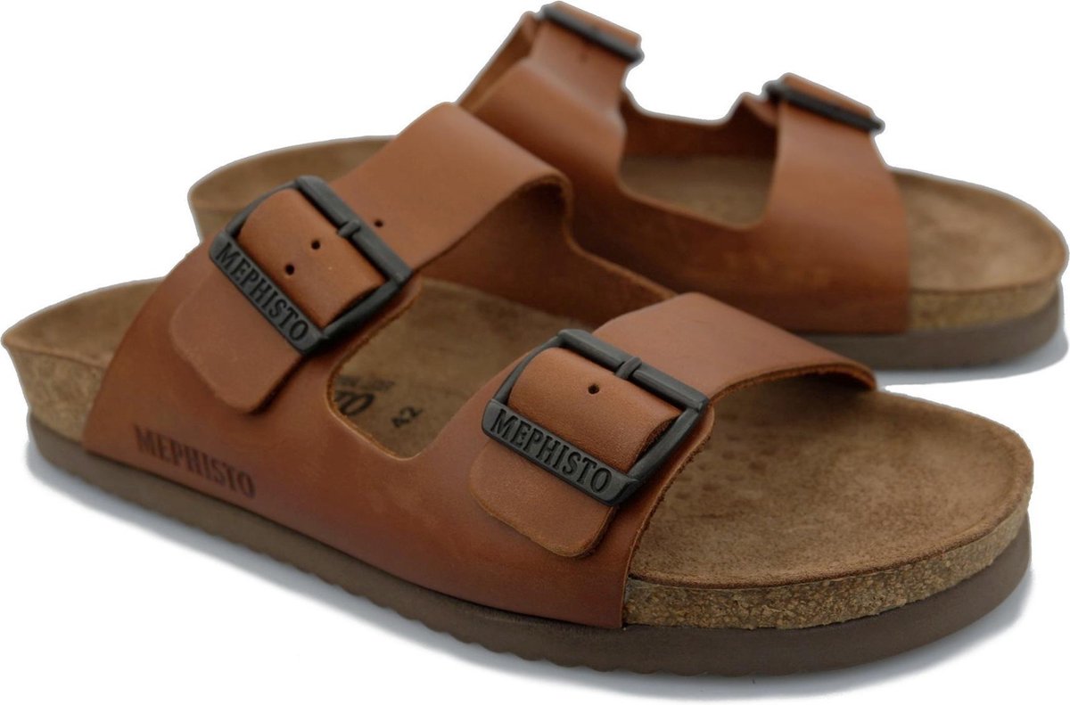 Mephisto NERIO heren slipper - kastanjebruin - maat 41