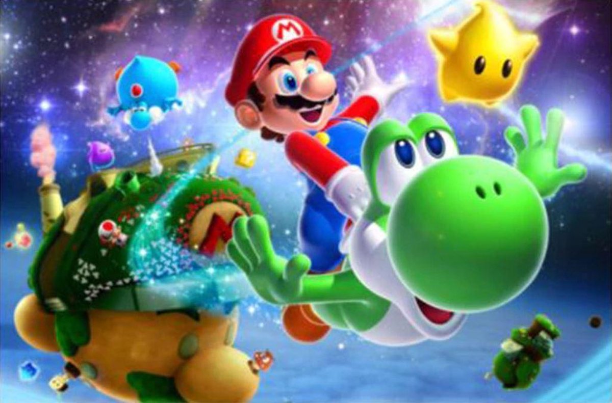 Super Mario Galaxy - Diamond Painting - 15x20cm - Complete Set - Inclusief Tools - Stipco