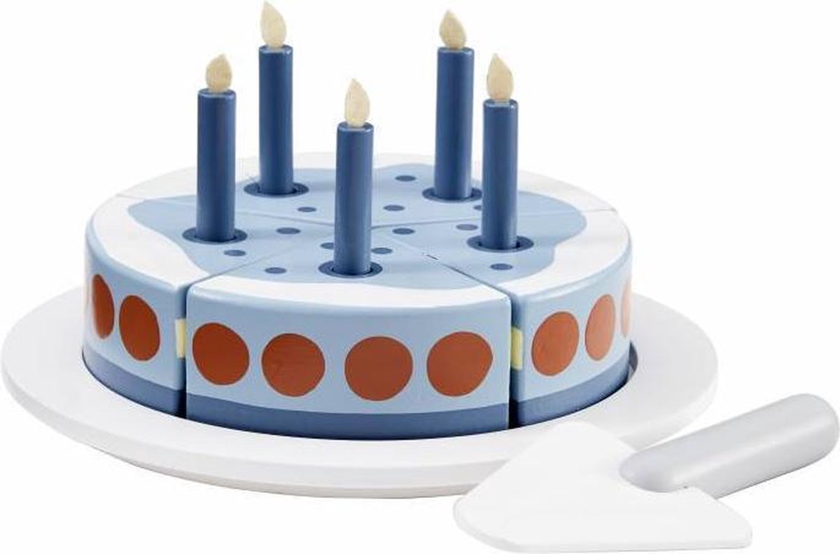 Houten Verjaardagstaart Blauw | Kid's Concept