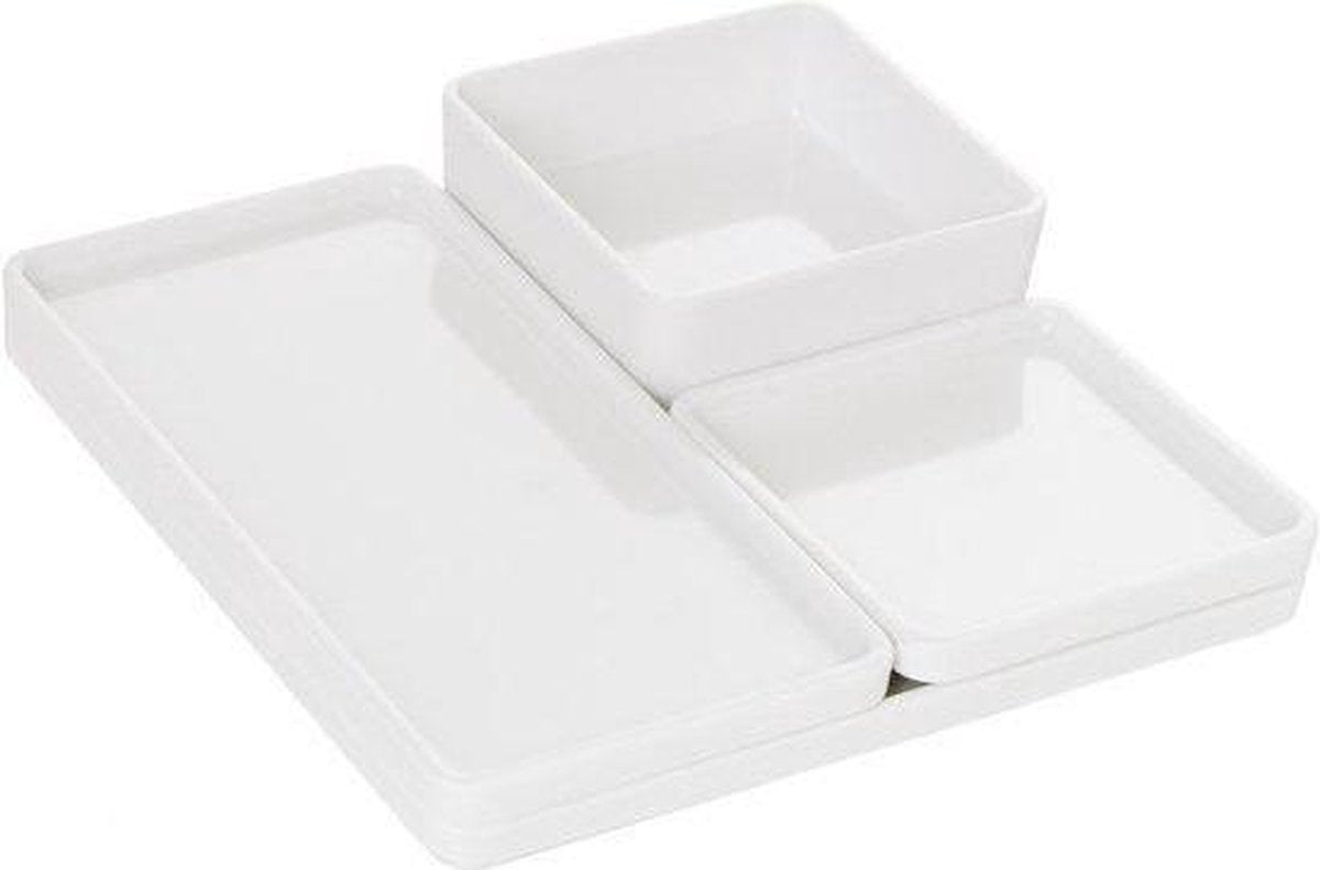 Pantone Serveerset - Blanc de Blanc 11-4800 - Wit - Set van 4 stuks