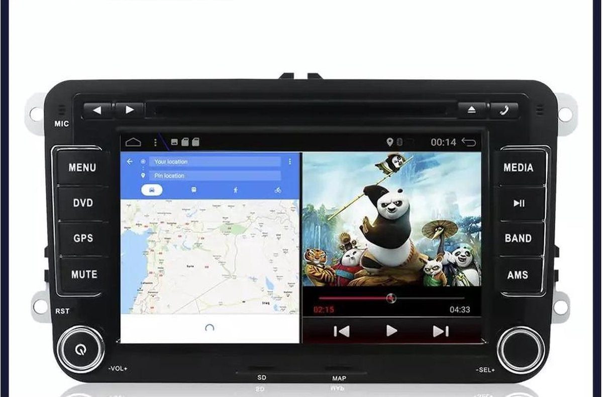 Volkswagen Seat Skoda Android 10 navigatie 2+32GB WiFi Bluetooth USB SD kaart
