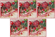 100x Kerst servetten in kerstsfeer 33 x 33 cm - wegwerpservetten/kerstservetten