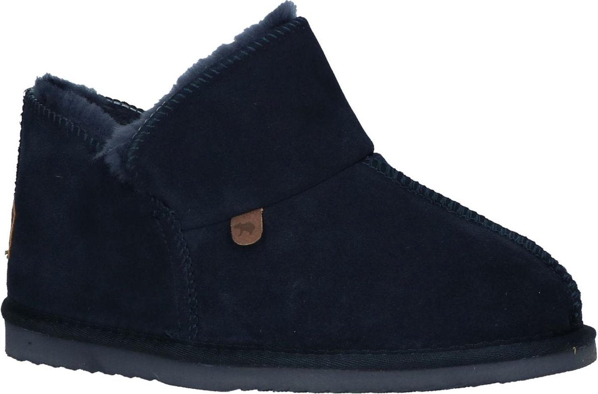 Warmbat - Willow - Gesloten pantoffel - Dames - Maat 38 - Blauw - 45 -Suede Dark Navy