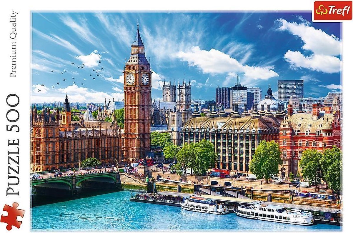 Trefl Puzzel Zonnige dag in Londen: 500 stukjes