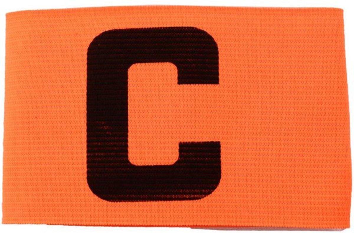 Aanvoerdersband Captainsband - C - Captain Aanvoerder Band - Fel Oranje - Senior | voetbal - Hockey - Volleybal - Honkbal | Heble