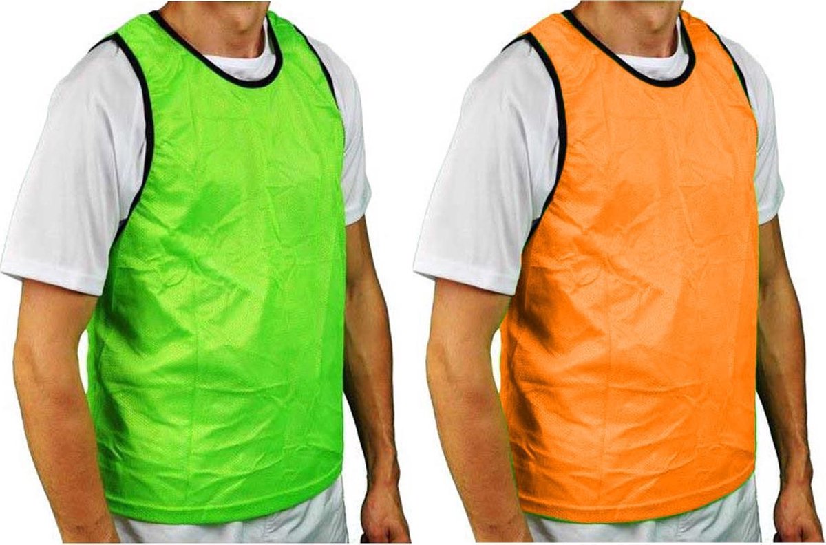 Precision Trainingshesje Bib Polyester Groen/oranje 4-9 Jaar