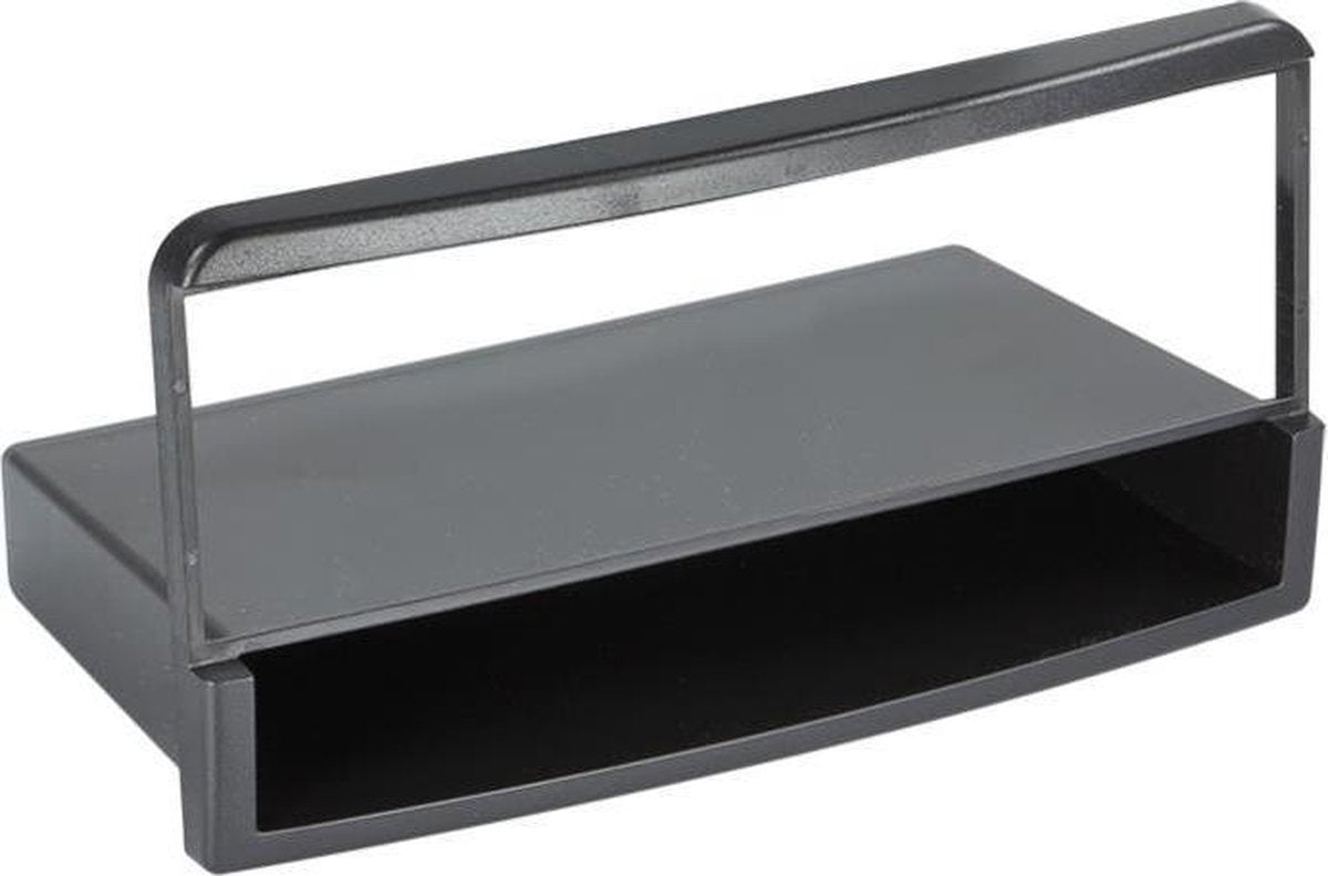 1-DIN Paneel met aflegbakje Ford Escort/ Transit/ Scorpio - Mazda 121 Kleur: Zwart