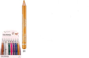 Easy Paris Cosmetics - Jumbo Oogschaduw en Oogpotlood met puntenslijper - Goud - Nummer 01 - 1 stuks