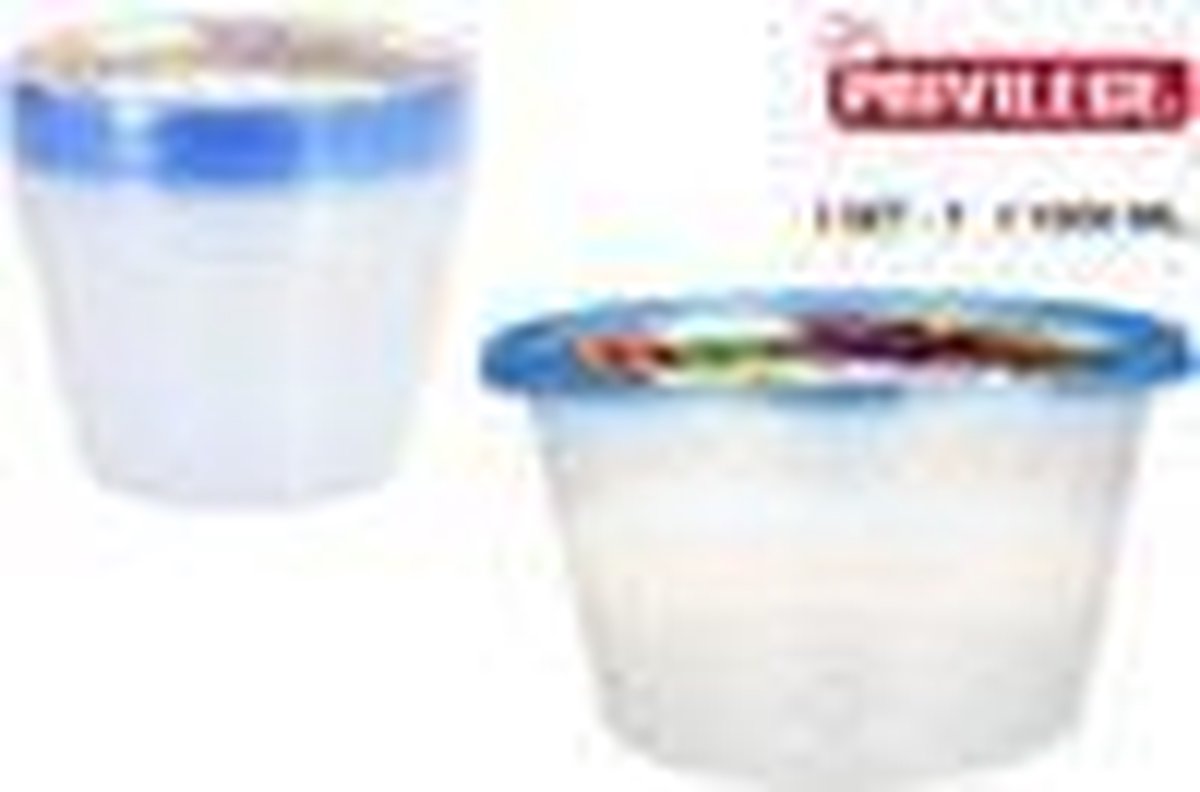 Set 7 Semidactable Round 1000ml