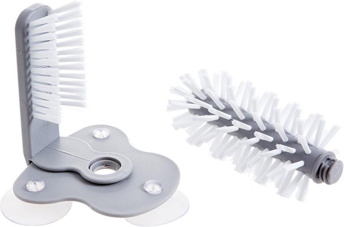 WiseGoods Luxe Afwasborstel - Glazen Spoelborstel met Zuignap - Keuken Accessoires Tool - Draaiende Glazen / Kopjes Borstel