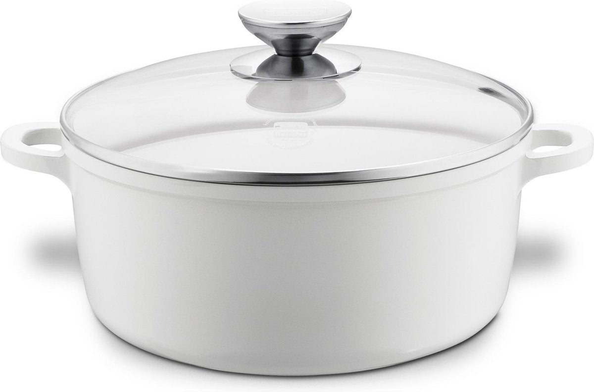 Berndes Vario Click Induction White kookpan met deksel - Keramiek - Ø 24 cm - Wit