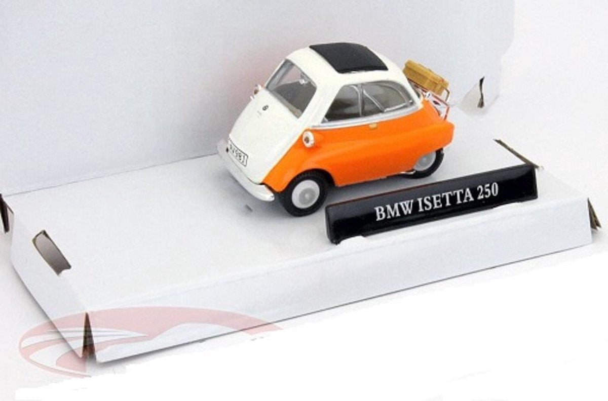 BMW Isetta 250 Oranje / Wit 1:43 Cararama