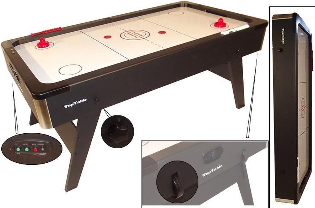 TopTable Airhockeytafel Foldy inklapbaar met electronische teller