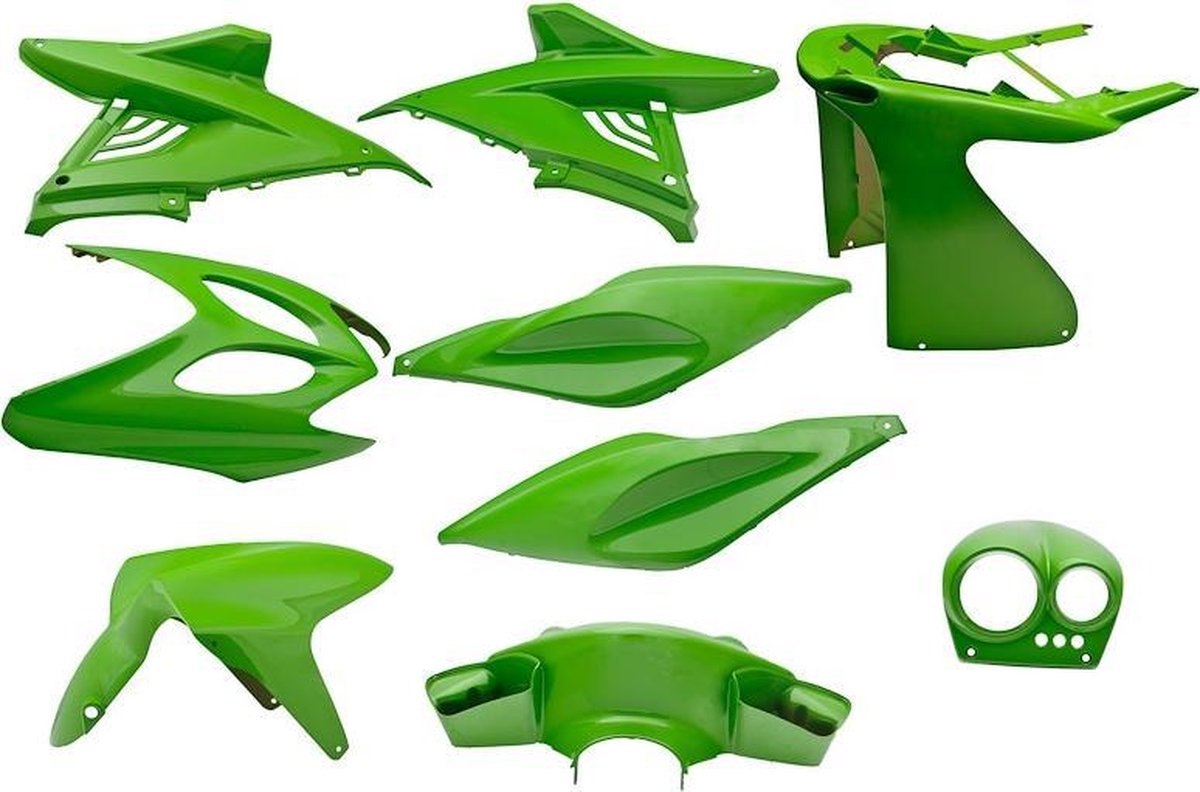 Plaatset Yamaha Aerox tot bj. 2014 9 delig kawasaki groen