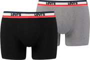Levi's - Heren Onderbroeken 2-Pack Logo Boxers Brief - Multi - Maat M
