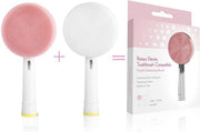 WiseGoods - Gezichtreiniging Opzetstukjes Oral B - Gezichtreiniging Opzetborstels - Gezichtsreiniger - Roze en Wit - 2 stuks