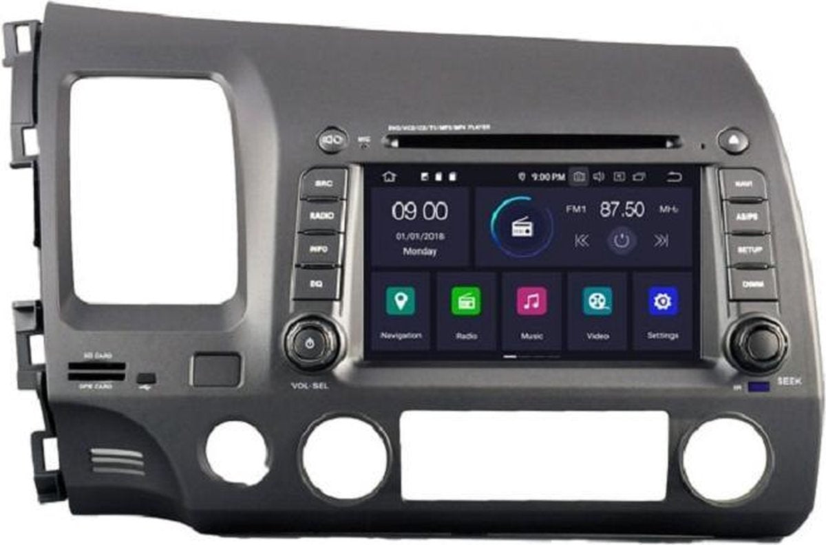 RVT5710 android 10 Navigatie Honda civic hybrid dvd carkit usb