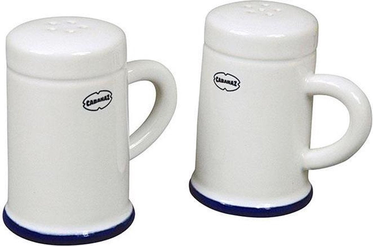 CABANAZ -  SALT & PEPPER SHAKER set/2 WH