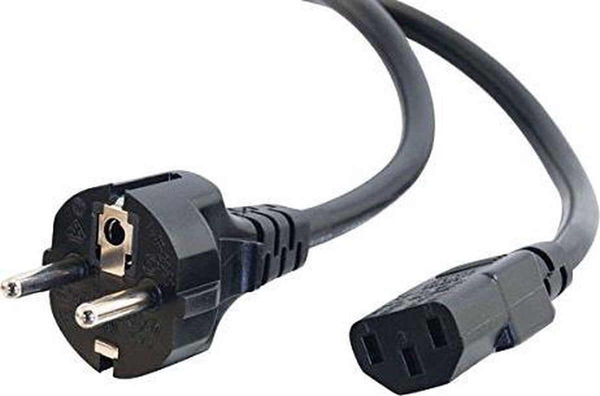 Computer Netkabel / Aansluitsnoer met KEMA Keur - 1.8 meter Schuko naar C13