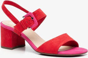 Nova dames hak sandalen - Rood - Maat 36 - Extra comfort - Memory Foam