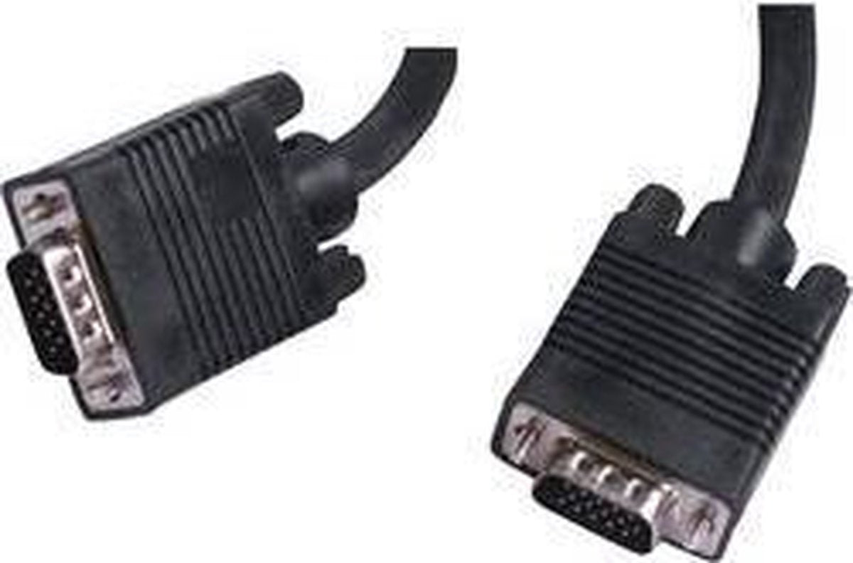 VGA Aansluitkabel [1x VGA-stekker - 1x VGA-stekker] 5.00 m Zwart 640 x 480 Pixel Belkin