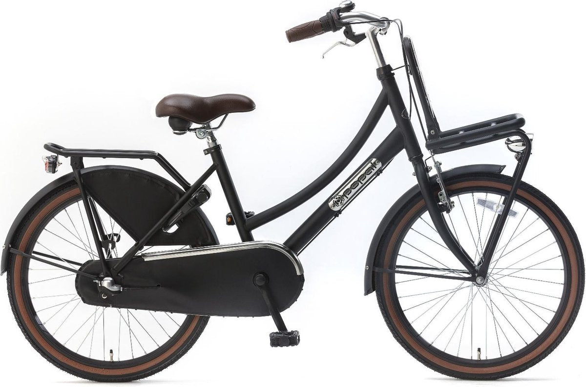 Popal Daily Dutch Basic+  Kinderfiets - 22 Inch - Matzwart