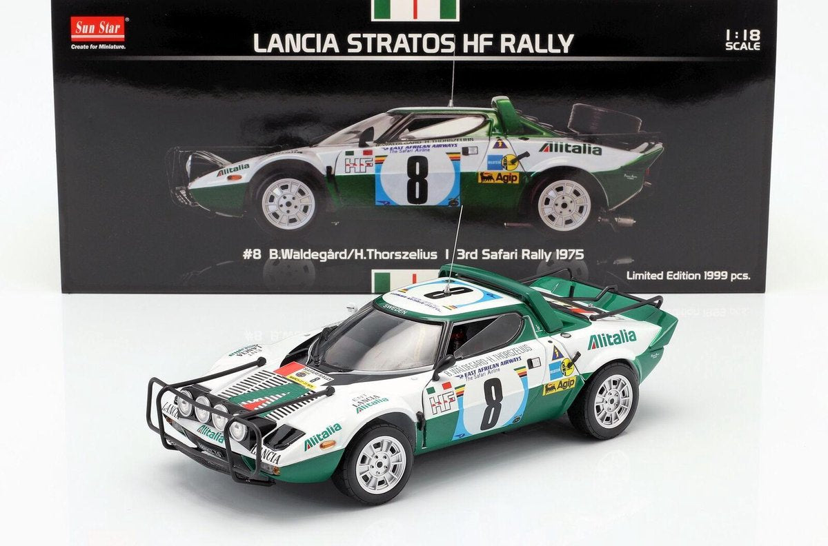 Lancia Stratos HF Rally #8 3rd Safari Rally 1975 - 1:18 - Sun Star