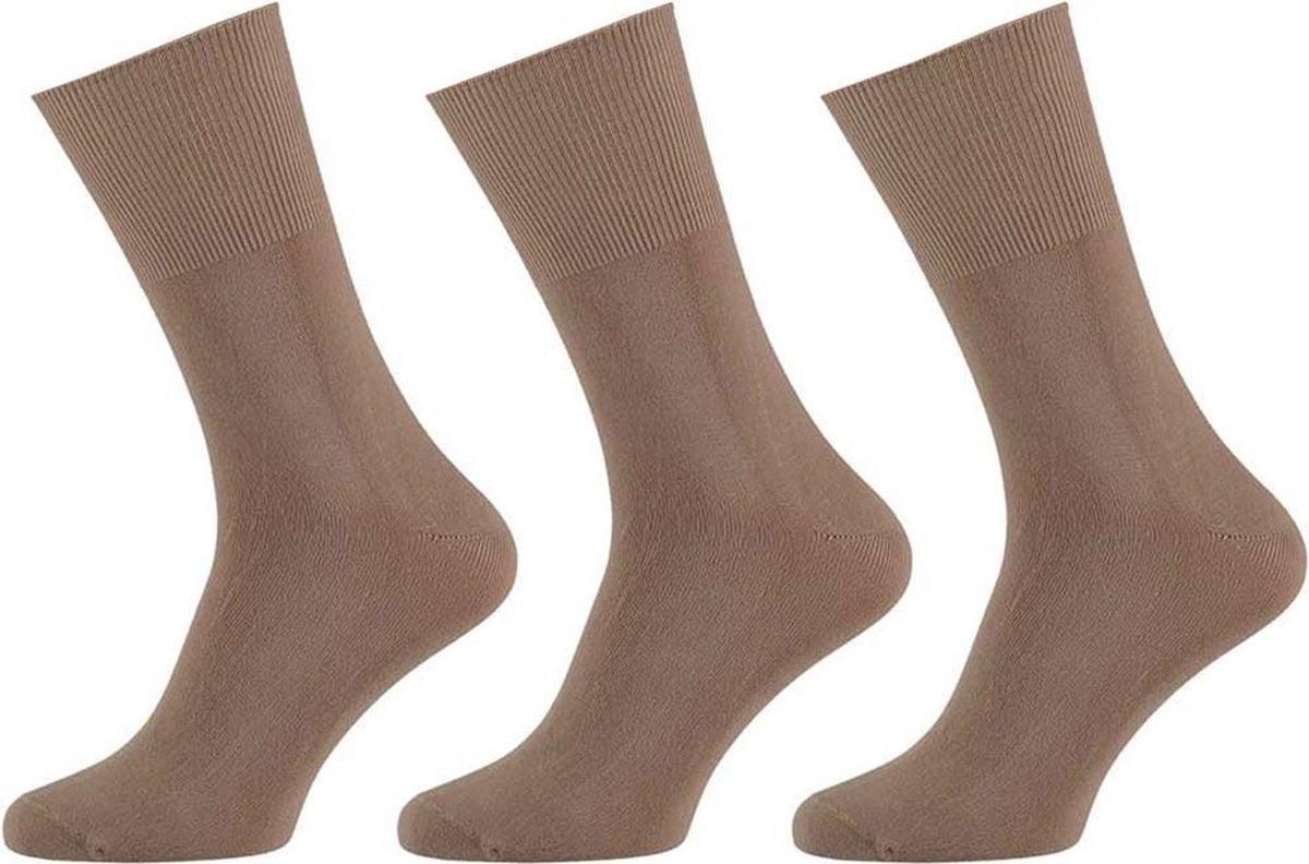 6-Pack Modal Sokken met anti-knel boord 121460000 Apollo - Unisex - zand - 43-46