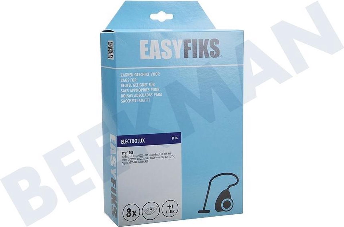 Electrolux Stofzuigerzakken Type E51 - 8 Stuks