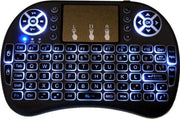 Type i8 keyboard met Backlight Draadloos mini multimedia toetsenbord met touchpad + oplaadbare accu