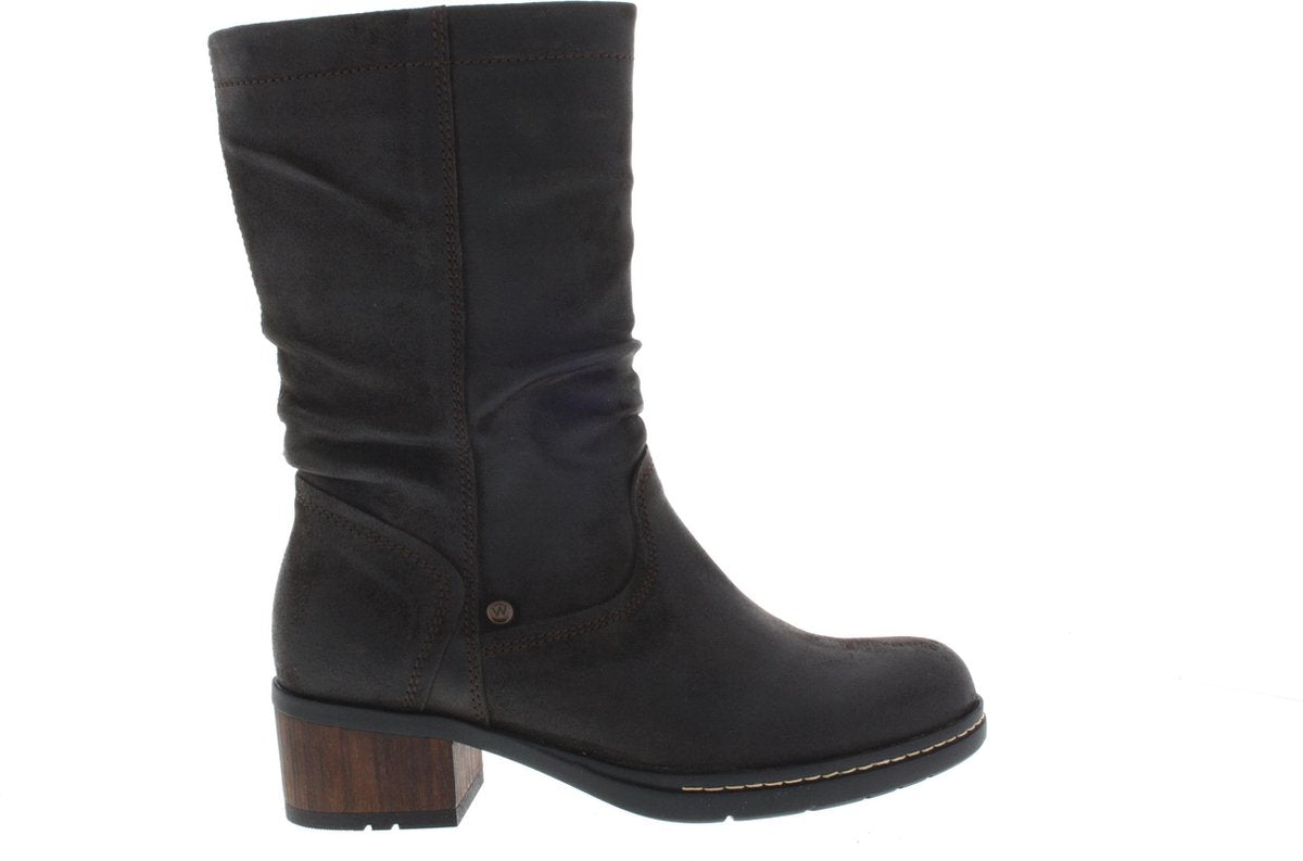 Bruine Wolky Laarzen Edmonton Brushed Suede