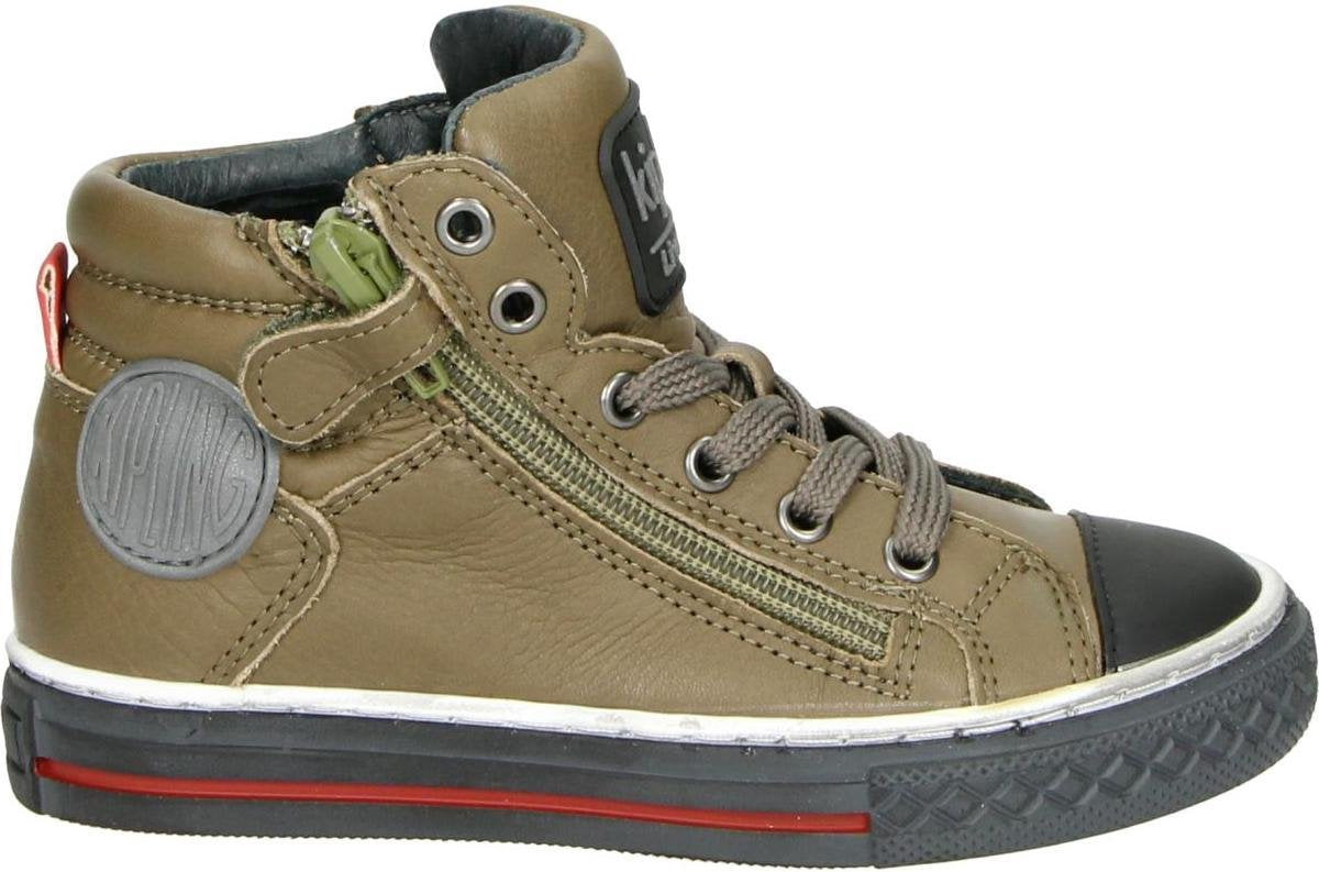 Kipling Brave 1 jongens sneaker - Kaki - Maat 31