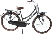 Static Meisjes Transporter fiets 26 inch Mat zwart