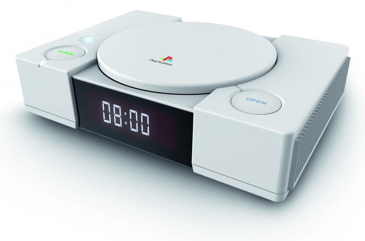 Bigben PS1AC - Officiële Playstation 1 Wekkerradio met Projectie - Grijs