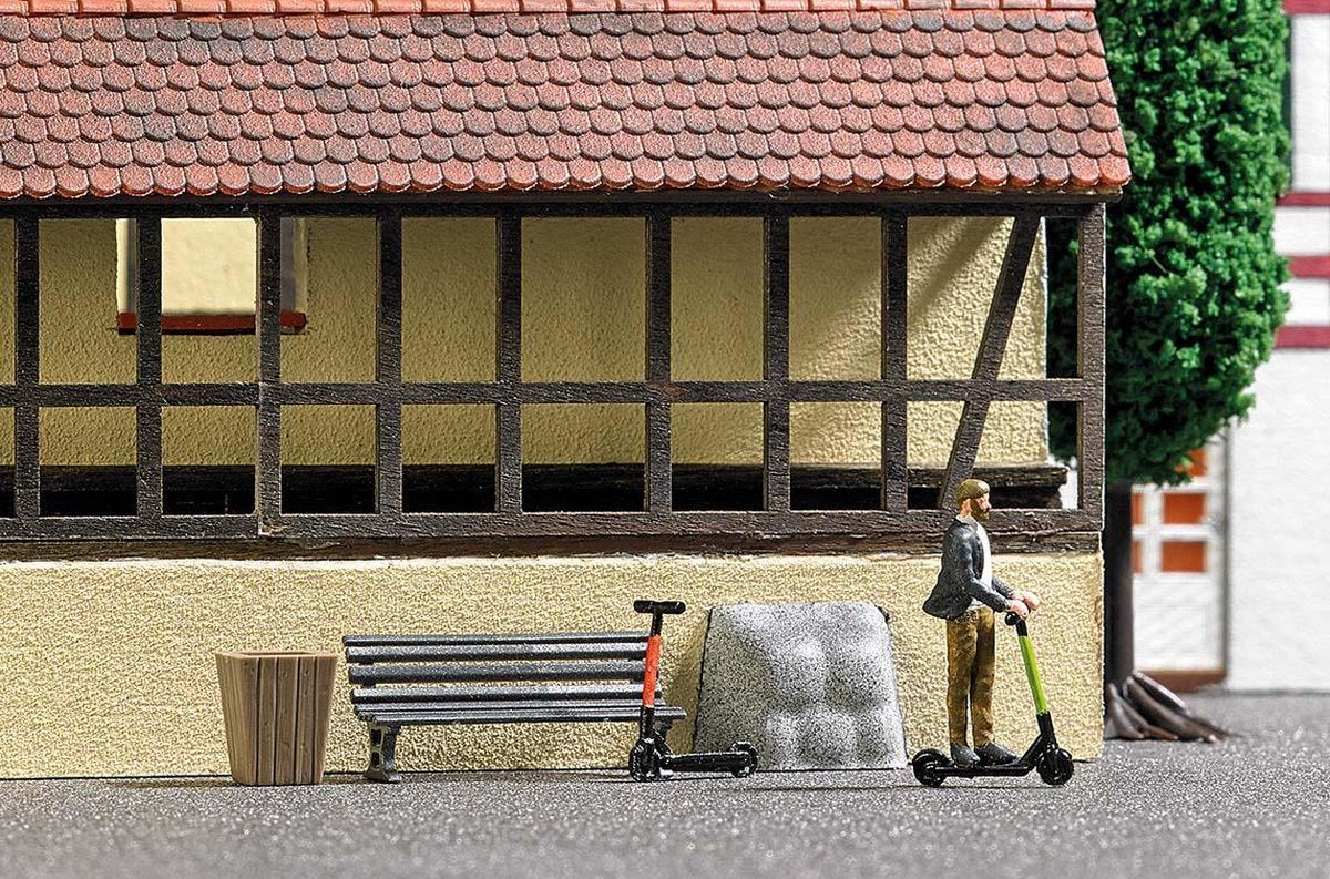 Busch - A-set: E-scooter H0 (2/21) * - BU7867 - modelbouwsets