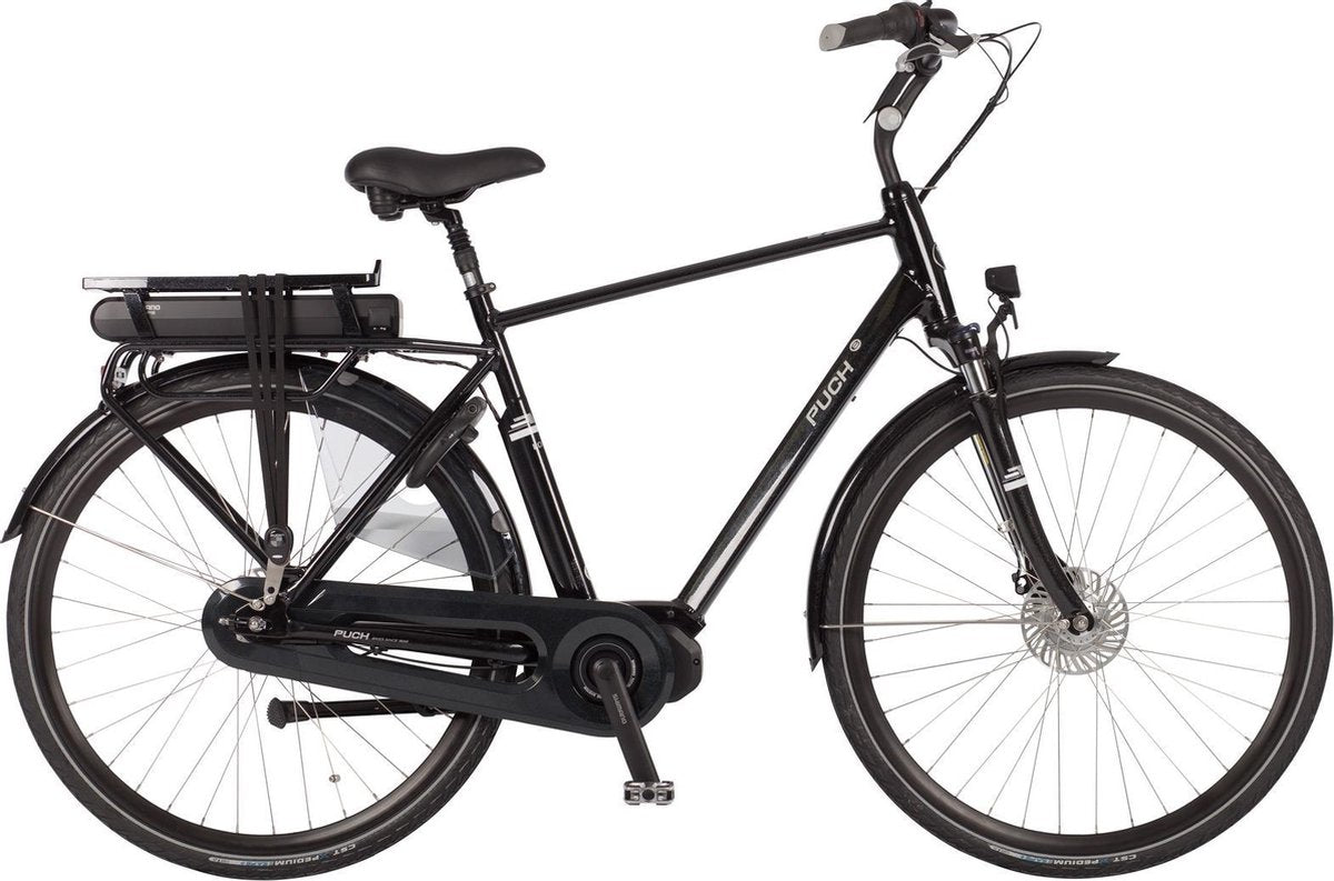 Puch E-Lounge - Elektrische fiets | Heren | 50 cm | Crystal black gloss