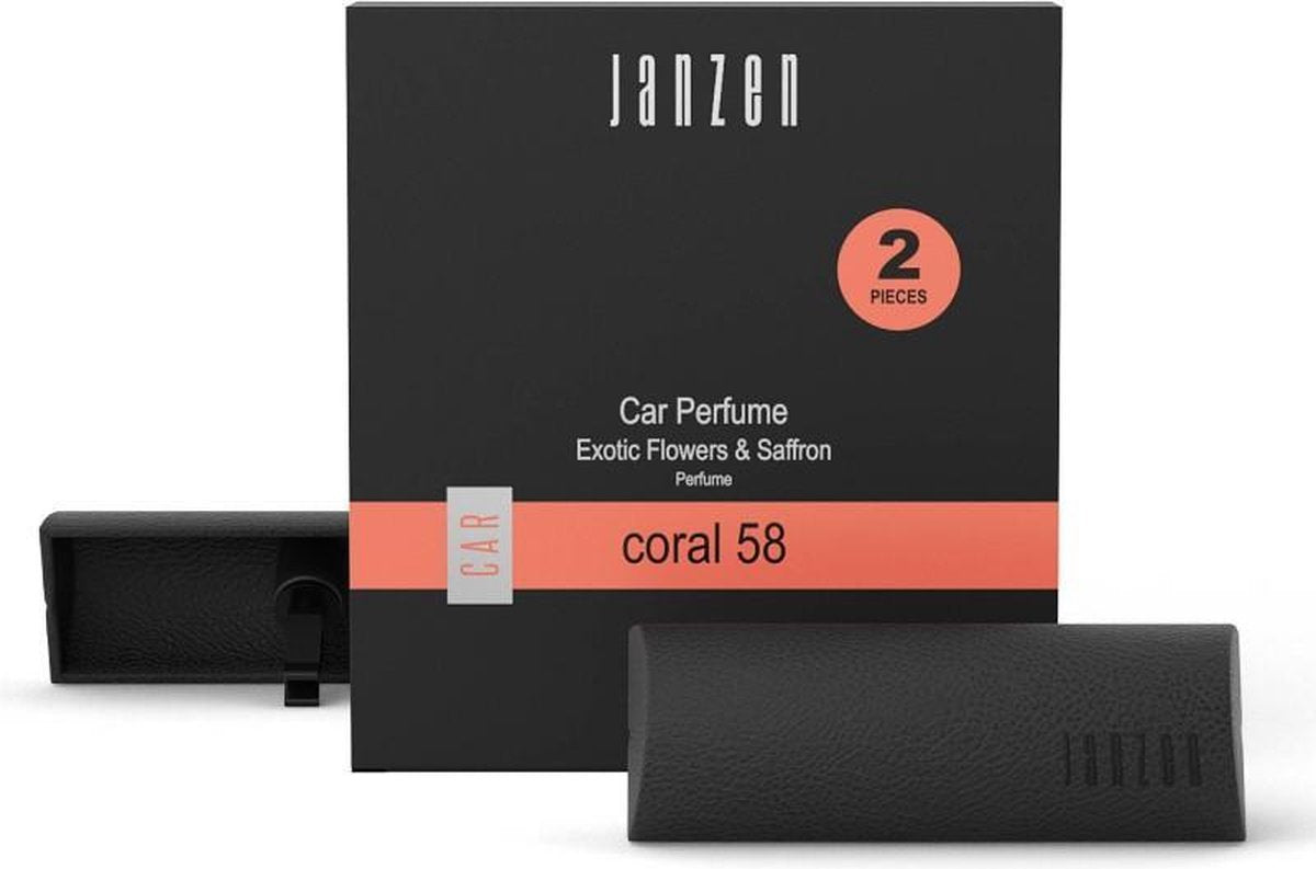 Janzen Car Perfume Coral 58 - autoparfum - 2 stuks