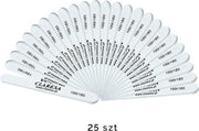 Claresa Professionele Nagelvijl "Recht" grit 180/240 - Set van 25 stuks