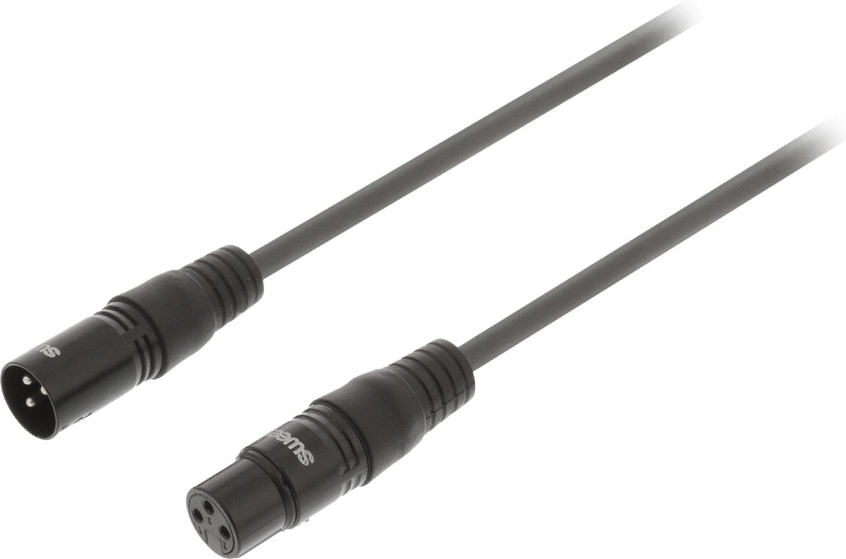 Sweex 3-pins XLR (m) - 3-pins XLR (v) DMX kabel - 15 meter